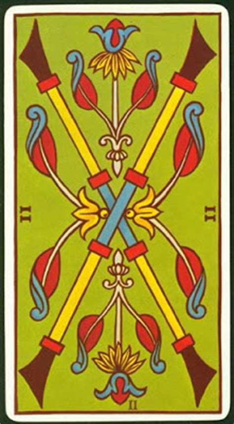 dos de bastos|Dos de Bastos en el tarot